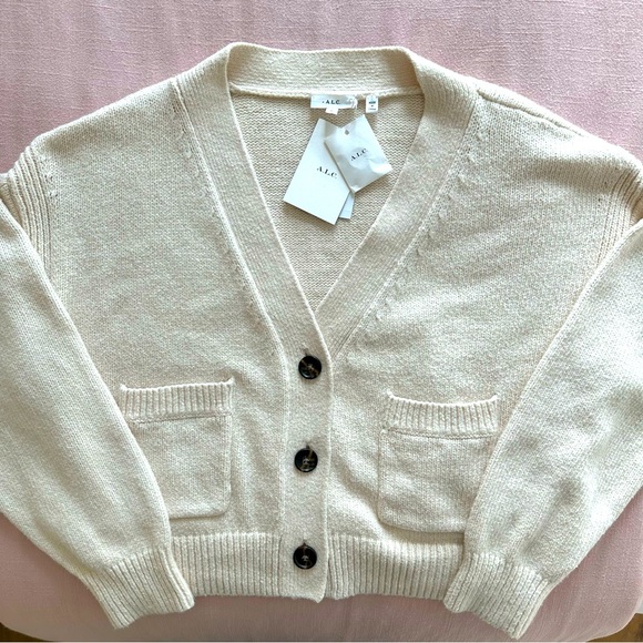 NEW!! ALC Cream Vincent Cardigan Sweater, L - Picture 13 of 17